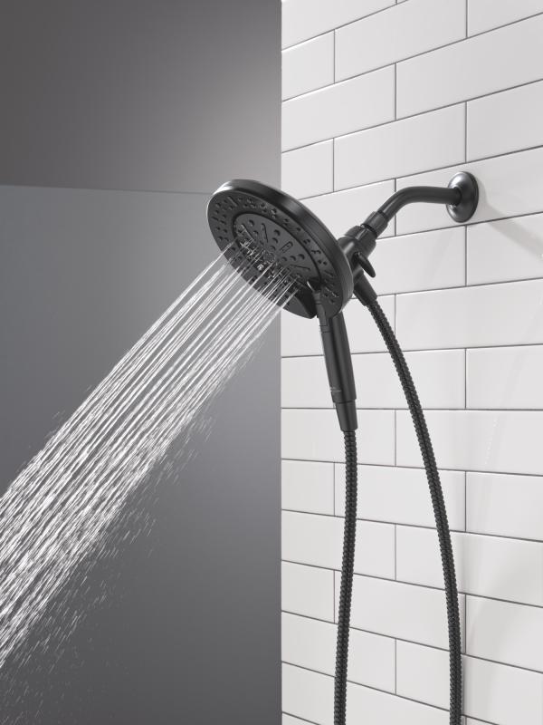 DELTA Universal Showering Components 6-Setting In2ition  with ProClean — Matte Black