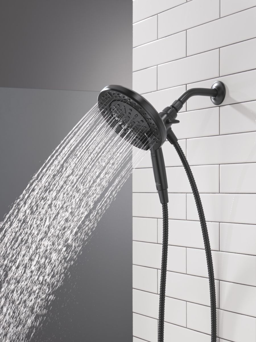DELTA Universal Showering Components 6-Setting In2ition  with ProClean — Matte Black