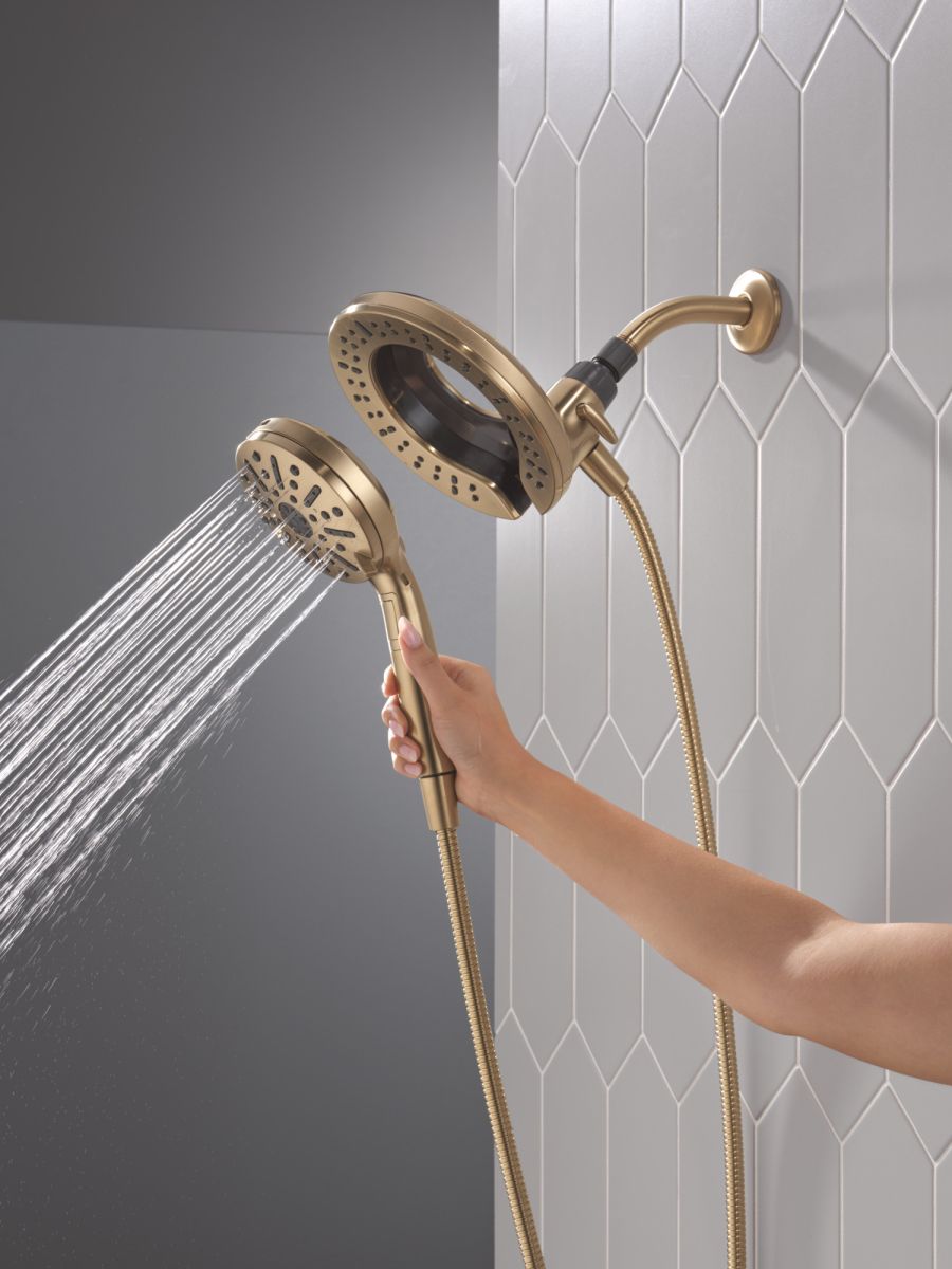 DELTA Universal Showering Components 6-Setting In2ition  with ProClean — Champagne Bronze