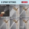 DELTA Universal Showering Components 6-Setting In2ition  with ProClean — Champagne Bronze