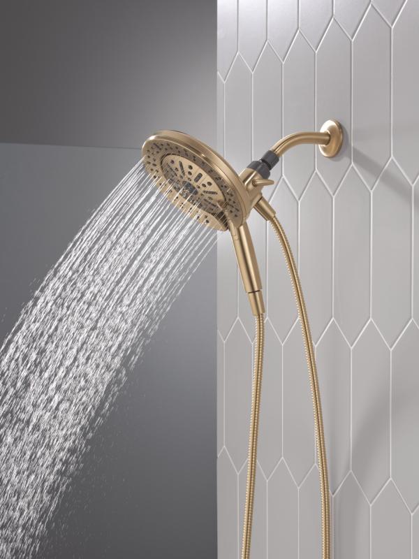 DELTA Universal Showering Components 6-Setting In2ition  with ProClean — Champagne Bronze