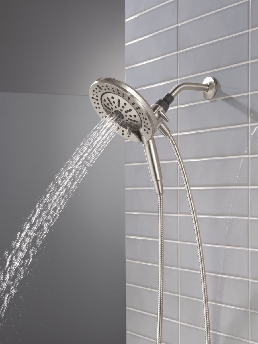 DELTA Universal Showering Components 6-Setting In2ition  with ProClean — Spotshield Brushed Nickel