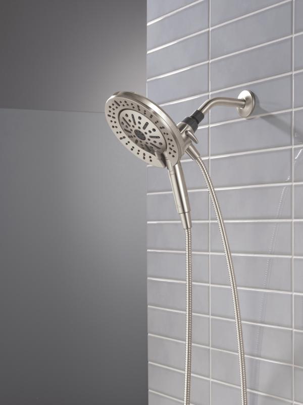 DELTA Universal Showering Components 6-Setting In2ition  with ProClean — Spotshield Brushed Nickel