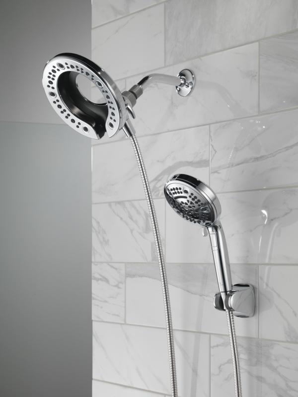 DELTA Universal Showering Components In2ition 7-Setting Two-in-One Shower — Chrome