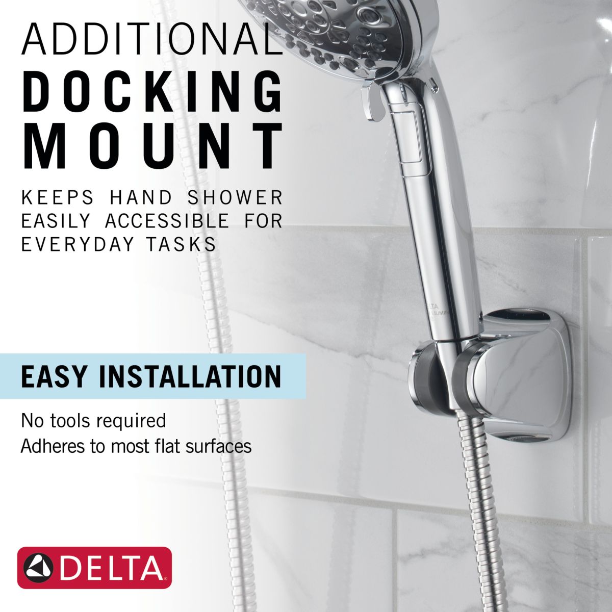 DELTA Universal Showering Components In2ition 7-Setting Two-in-One Shower — Chrome