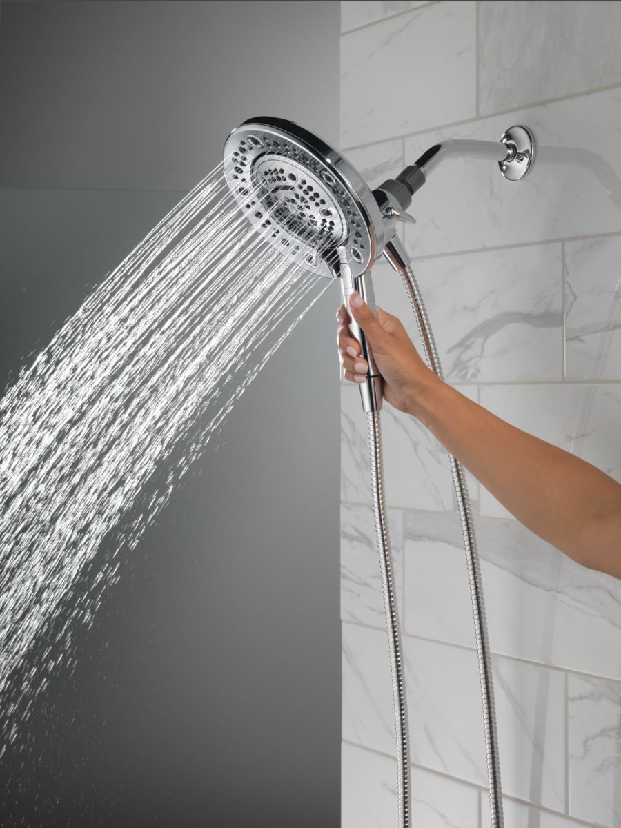 DELTA Universal Showering Components In2ition 7-Setting Two-in-One Shower — Chrome
