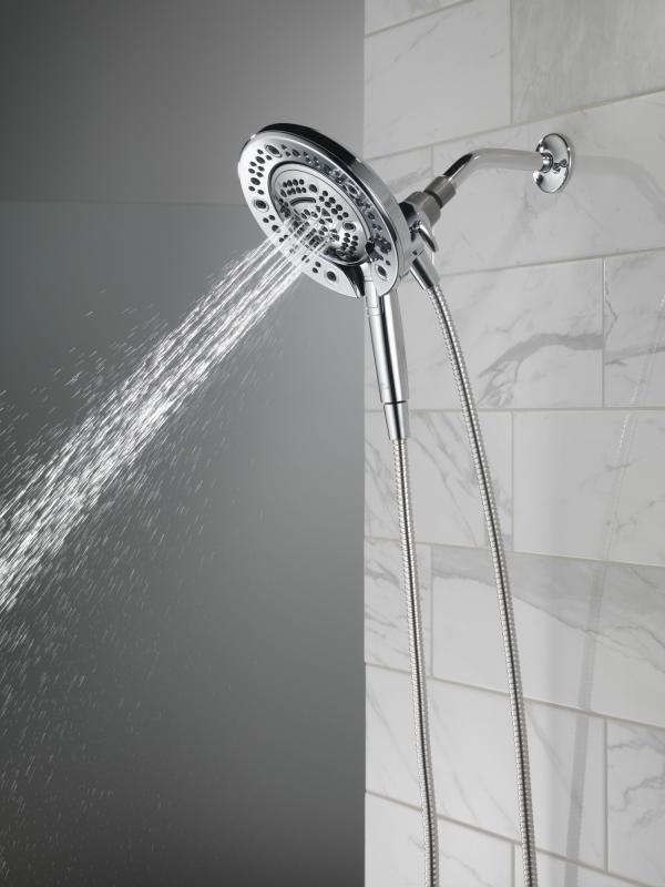 DELTA Universal Showering Components In2ition 7-Setting Two-in-One Shower — Chrome