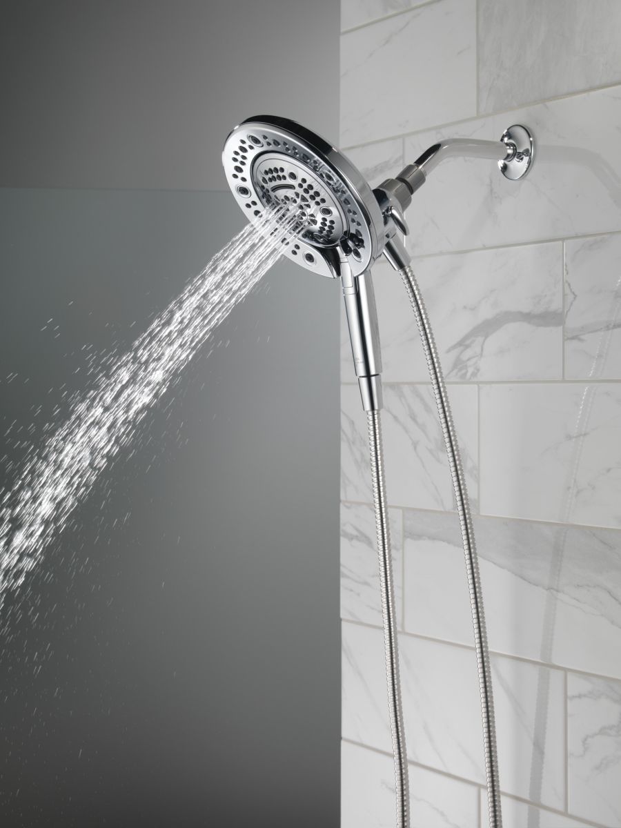 DELTA Universal Showering Components In2ition 7-Setting Two-in-One Shower — Chrome
