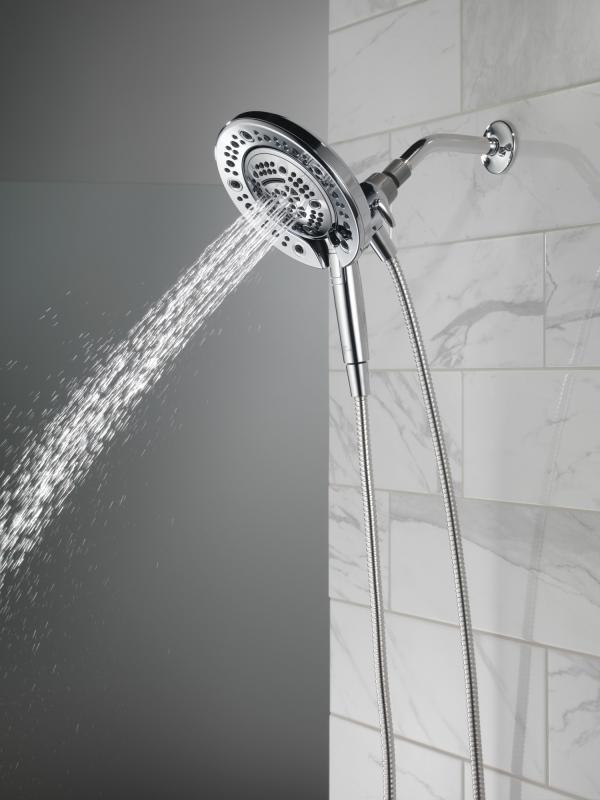 DELTA Universal Showering Components In2ition 7-Setting Two-in-One Shower — Chrome