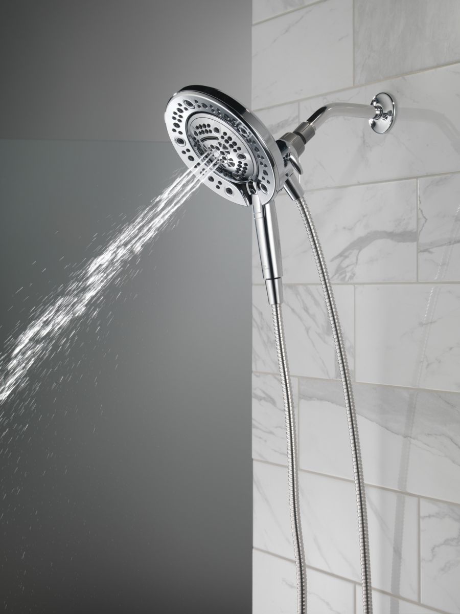 DELTA Universal Showering Components In2ition 7-Setting Two-in-One Shower — Chrome