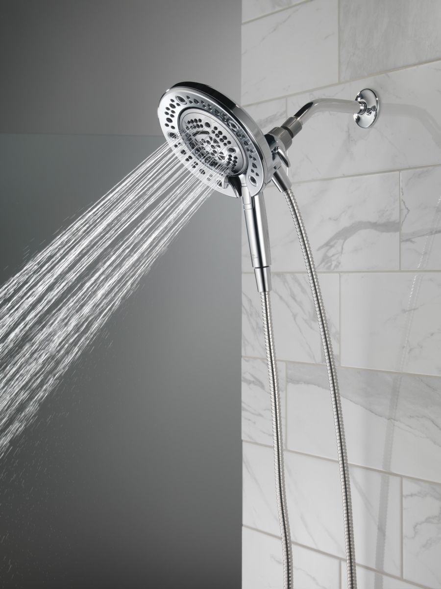 DELTA Universal Showering Components In2ition 7-Setting Two-in-One Shower — Chrome