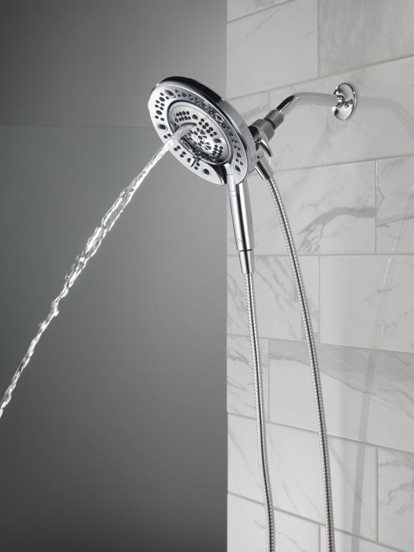 DELTA Universal Showering Components In2ition 7-Setting Two-in-One Shower — Chrome