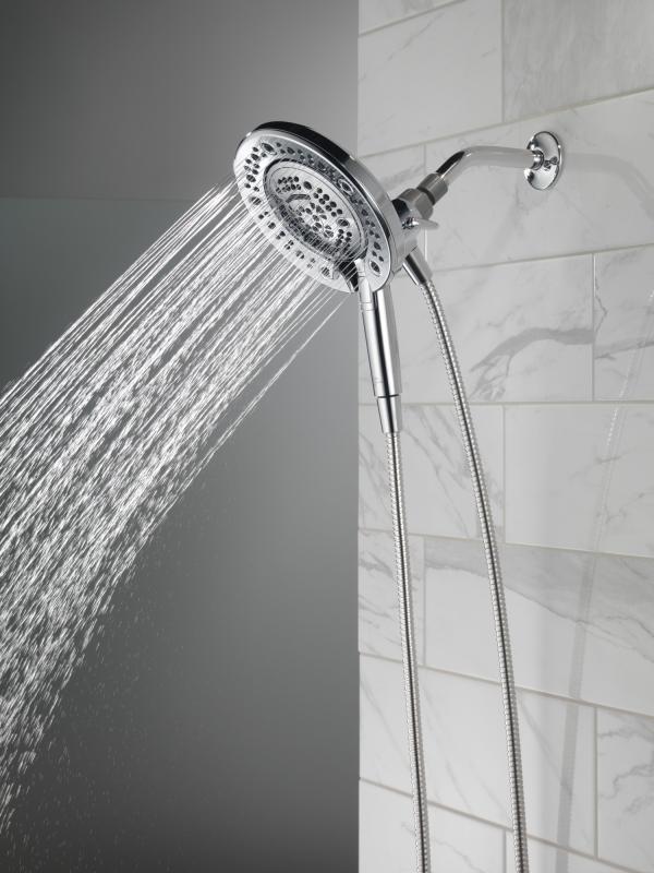 DELTA Universal Showering Components In2ition 7-Setting Two-in-One Shower — Chrome