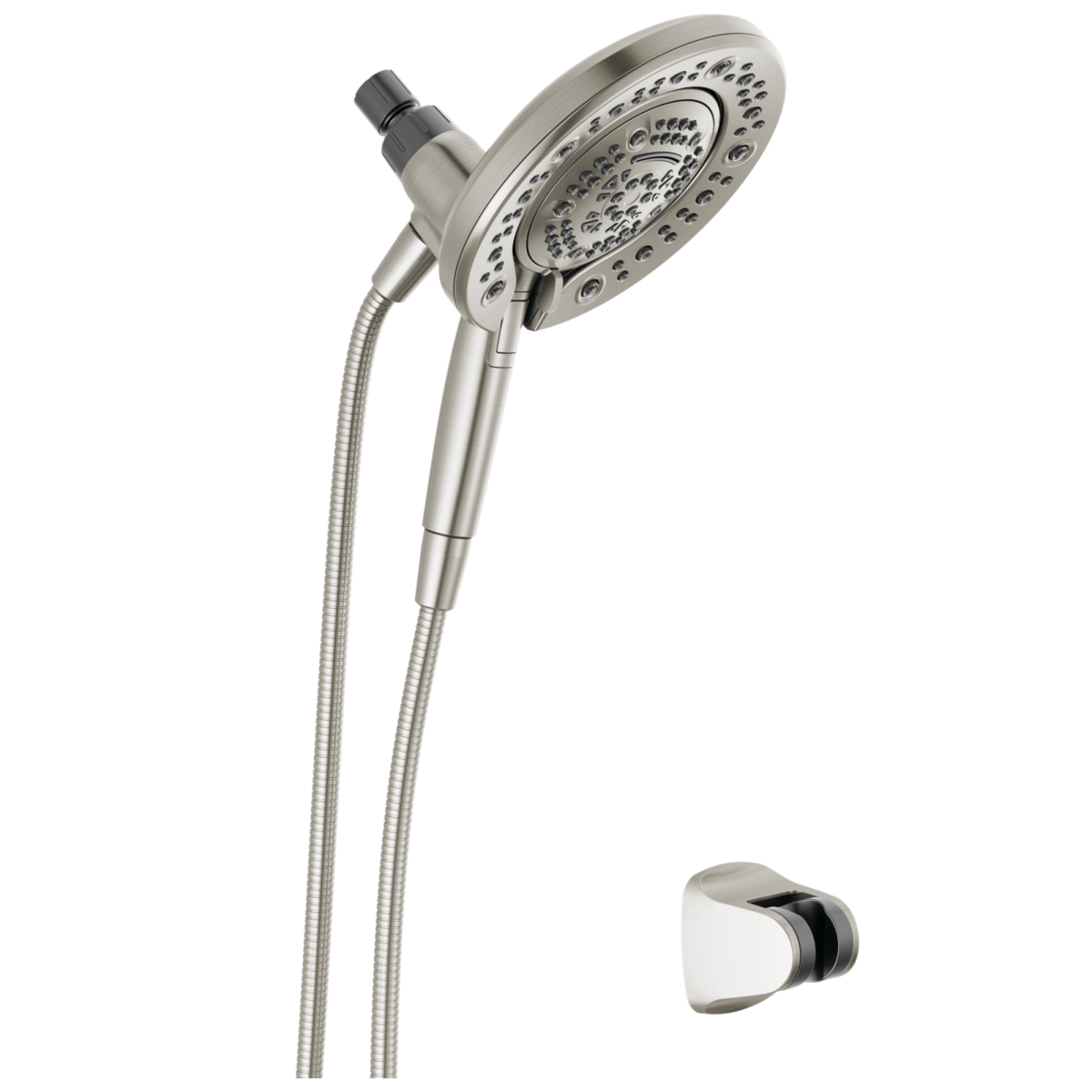 DELTA Universal Showering Components In2ition 7-Setting Two-in-One Shower — Spotshield Brushed Nickel