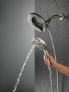 DELTA Universal Showering Components In2ition 7-Setting Two-in-One Shower — Spotshield Brushed Nickel