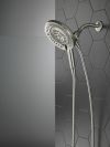 DELTA Universal Showering Components In2ition 7-Setting Two-in-One Shower — Spotshield Brushed Nickel
