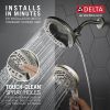 DELTA Universal Showering Components In2ition 7-Setting Two-in-One Shower — Satin Nickel