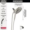 DELTA Universal Showering Components In2ition 7-Setting Two-in-One Shower — Satin Nickel
