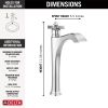 DELTA Dorval Single Handle Vessel Bathroom Faucet — Chrome