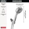 DELTA Universal Showering Components 6-Setting Hand Shower with Cleaning Spray — Chrome
