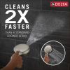 DELTA Universal Showering Components 6-Setting Hand Shower with Cleaning Spray — Spotshield Brushed Nickel