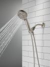 DELTA Universal Showering Components 6-Setting Hand Shower with Cleaning Spray — Spotshield Brushed Nickel