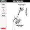 DELTA Universal Showering Components 5-Setting Two-in-One Combination Shower with Additional Mount — Chrome
