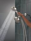 DELTA Universal Showering Components 5-Setting Two-in-One Combination Shower with Additional Mount — Stainless