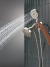 DELTA Universal Showering Components 5-Setting Two-in-One Combination Shower with Additional Mount — Stainless
