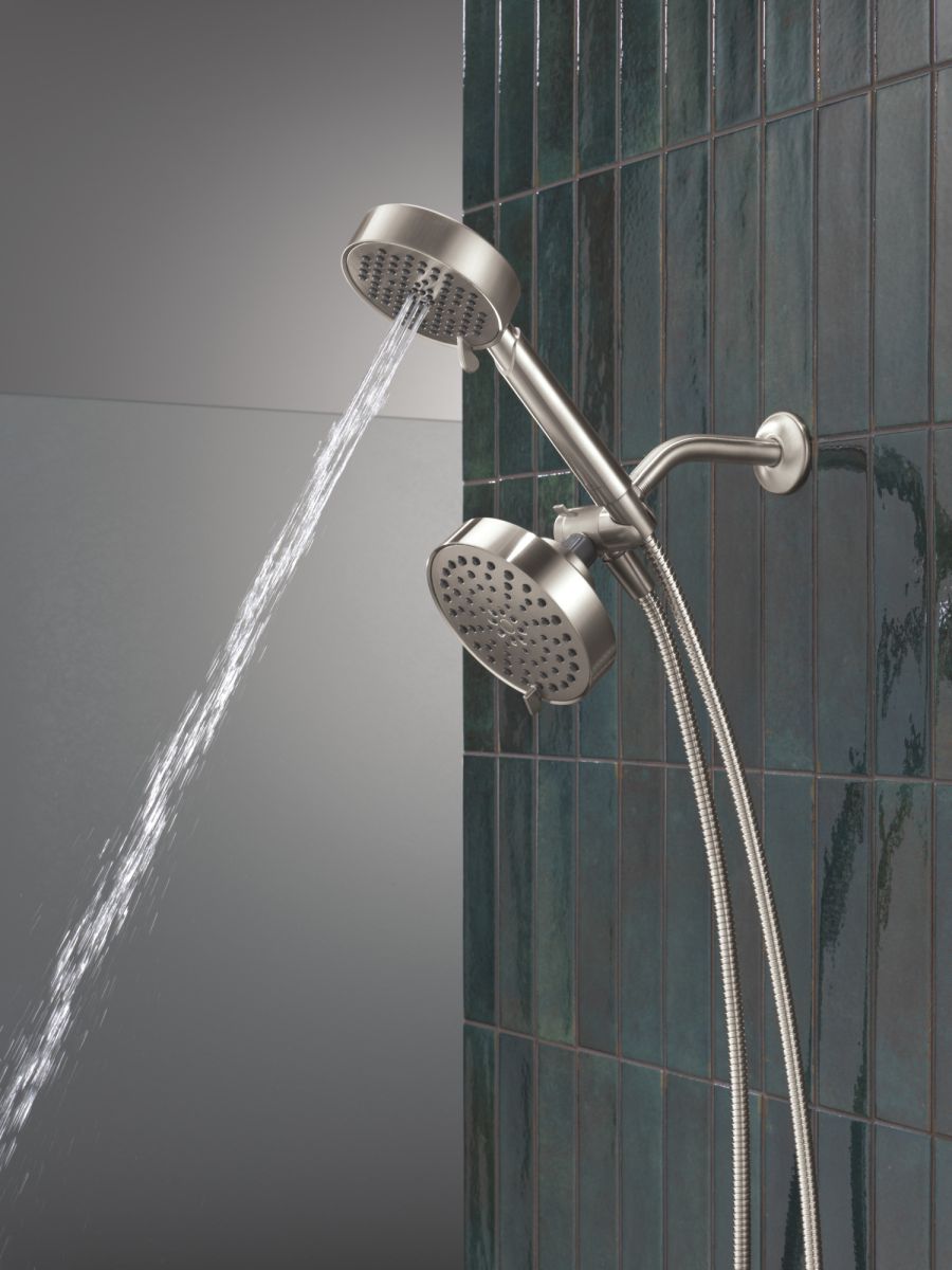 DELTA Universal Showering Components 5-Setting Two-in-One Combination Shower with Additional Mount — Stainless