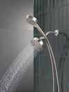 DELTA Universal Showering Components 5-Setting Two-in-One Combination Shower with Additional Mount — Stainless
