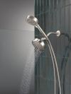 DELTA Universal Showering Components 5-Setting Two-in-One Combination Shower with Additional Mount — Stainless