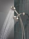 DELTA Universal Showering Components 5-Setting Two-in-One Combination Shower with Additional Mount — Stainless