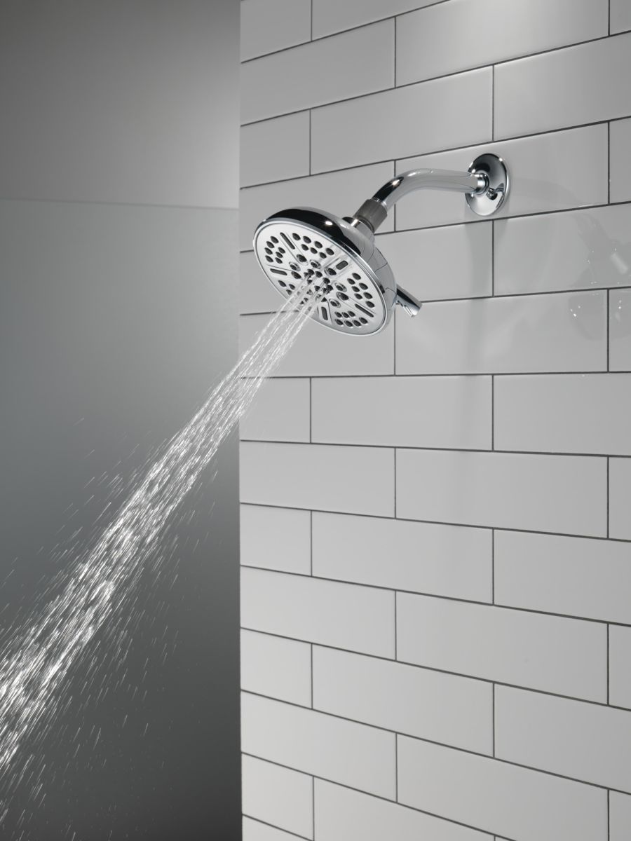 DELTA Universal Showering Components 8-Setting Shower Head — Chrome