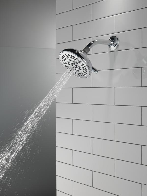 DELTA Universal Showering Components 8-Setting Shower Head — Chrome