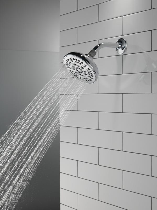 DELTA Universal Showering Components 8-Setting Shower Head — Chrome