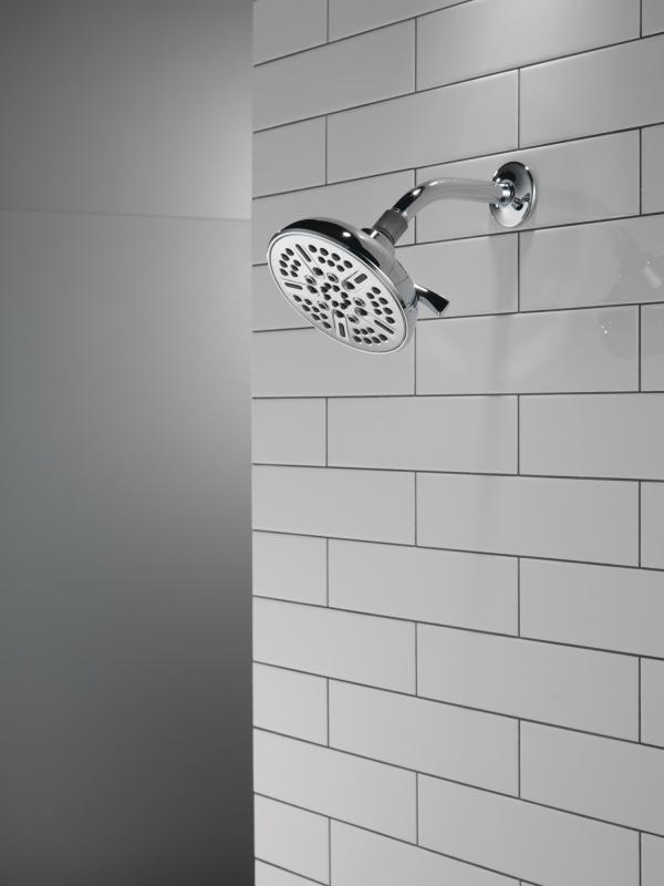 DELTA Universal Showering Components 8-Setting Shower Head — Chrome