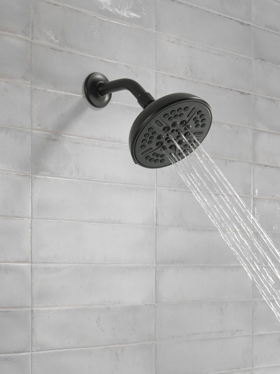 DELTA Universal Showering Components 8-Setting Shower Head — Matte Black