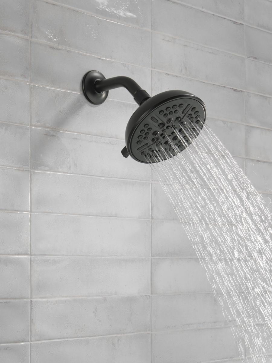 DELTA Universal Showering Components 8-Setting Shower Head — Matte Black