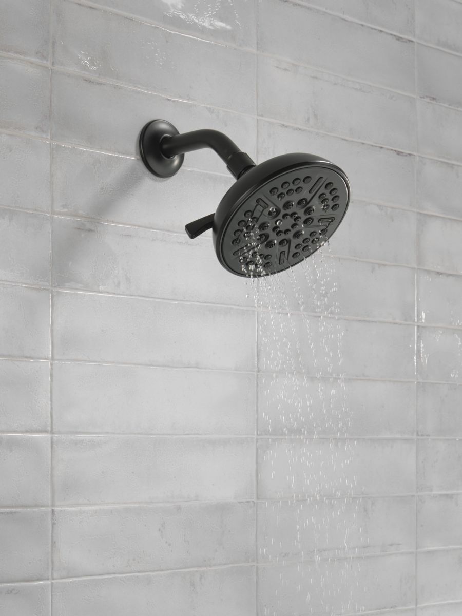 DELTA Universal Showering Components 8-Setting Shower Head — Matte Black