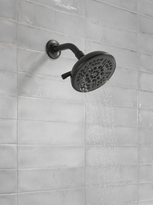 DELTA Universal Showering Components 8-Setting Shower Head — Matte Black