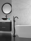 DELTA Trinsic Single Handle Vessel Bathroom Faucet — Matte Black