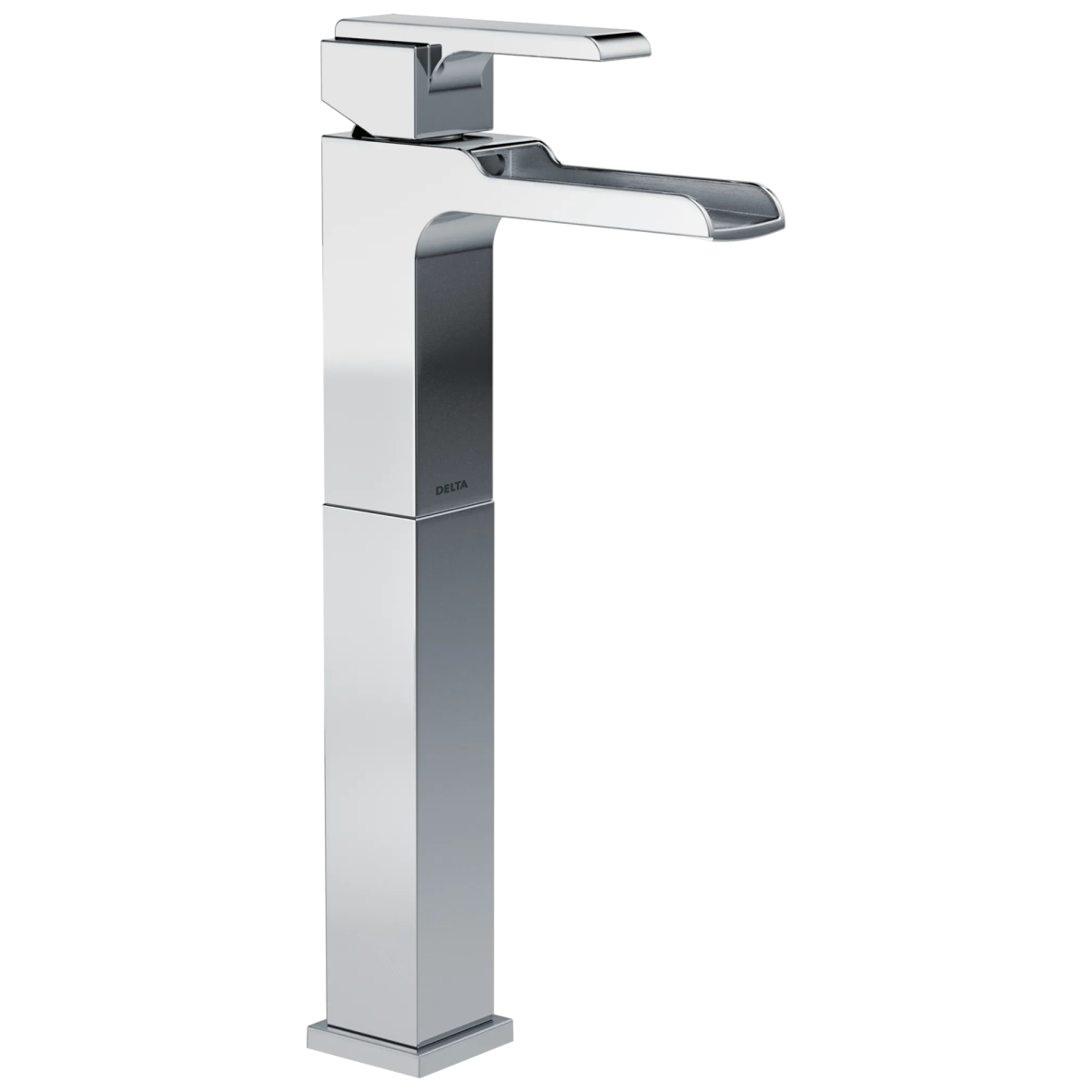 DELTA Ara Single Handle Vessel Channel Bathroom Faucet — Chrome