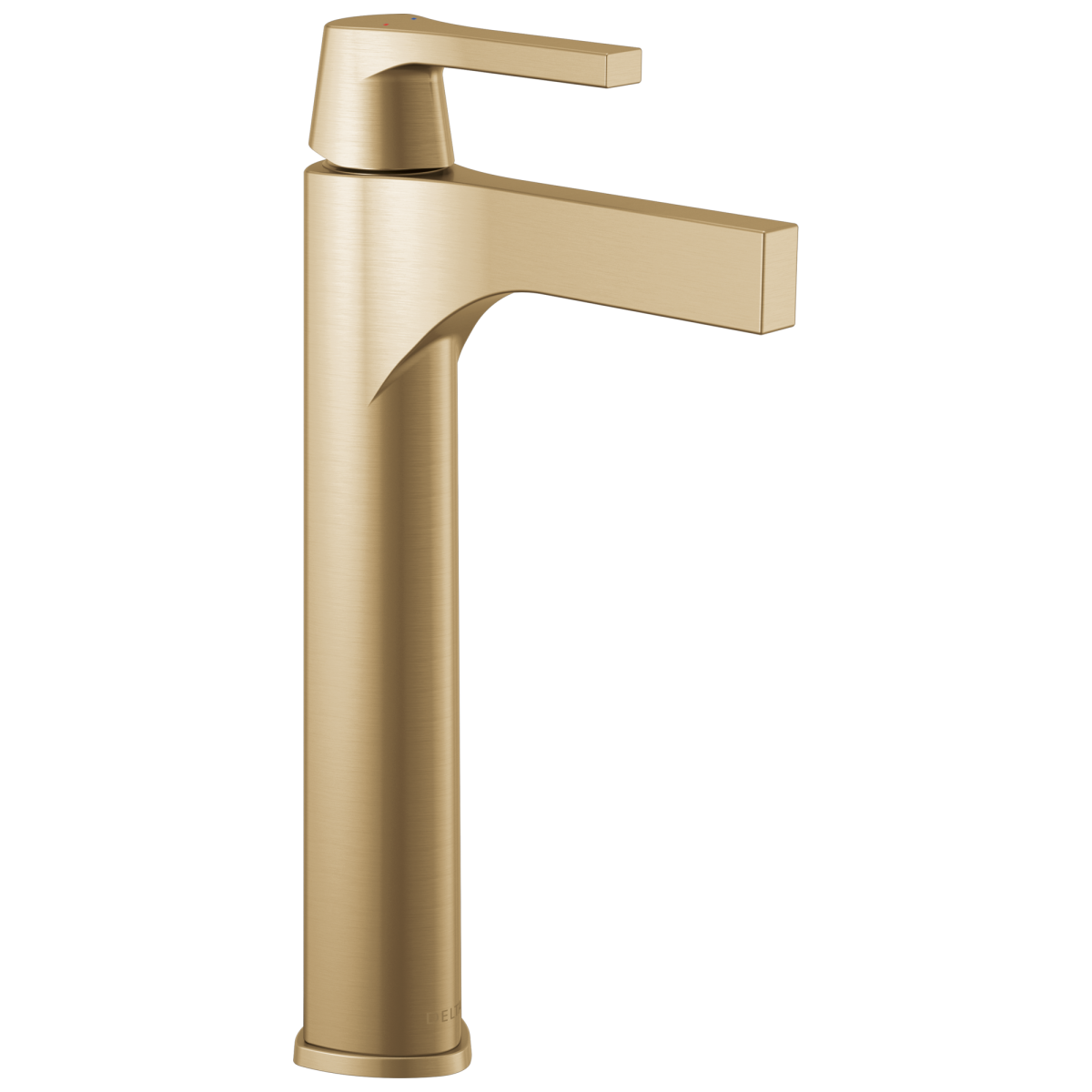 DELTA Zura Single Handle Vessel Bathroom Faucet — Champagne Bronze