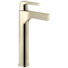 DELTA Zura Single Handle Vessel Bathroom Faucet — Polished Nickel