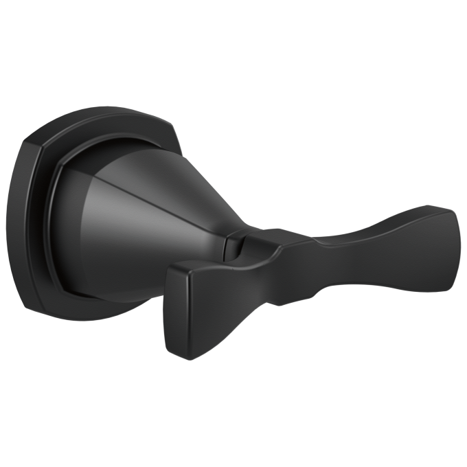 DELTA Stryke Double Robe Hook — Matte Black