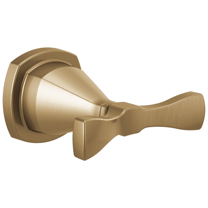 DELTA Stryke Double Robe Hook — Champagne Bronze