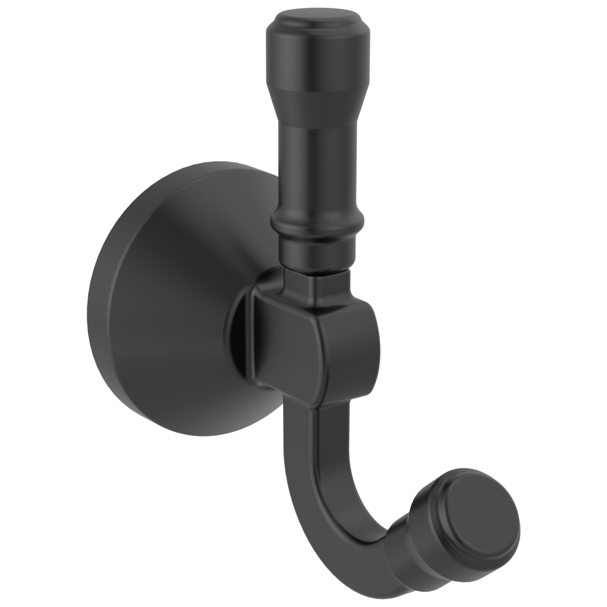 DELTA Broderick Double Robe Hook — Matte Black