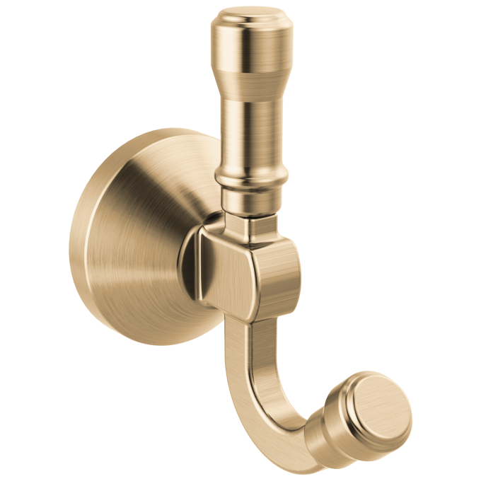 DELTA Broderick Double Robe Hook — Champagne Bronze