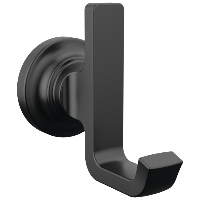 DELTA Tetra Robe Hook — Matte Black